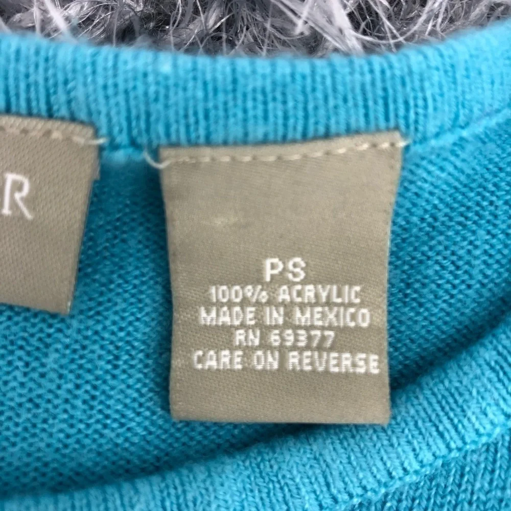 Field Gear Women's S Petite Blue Snowman Sequin Long Sleeve Round Neck Sweater - Picture 10 of 12